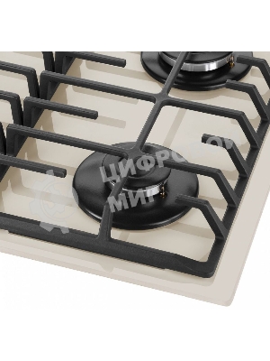 Газовая варочная панель Maunfeld EGHG.64.6CBG/G, 4 конфорки, закаленное стекло, бежевый
