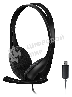 Гарнитура A4Tech HU-9 чёрный, проводная