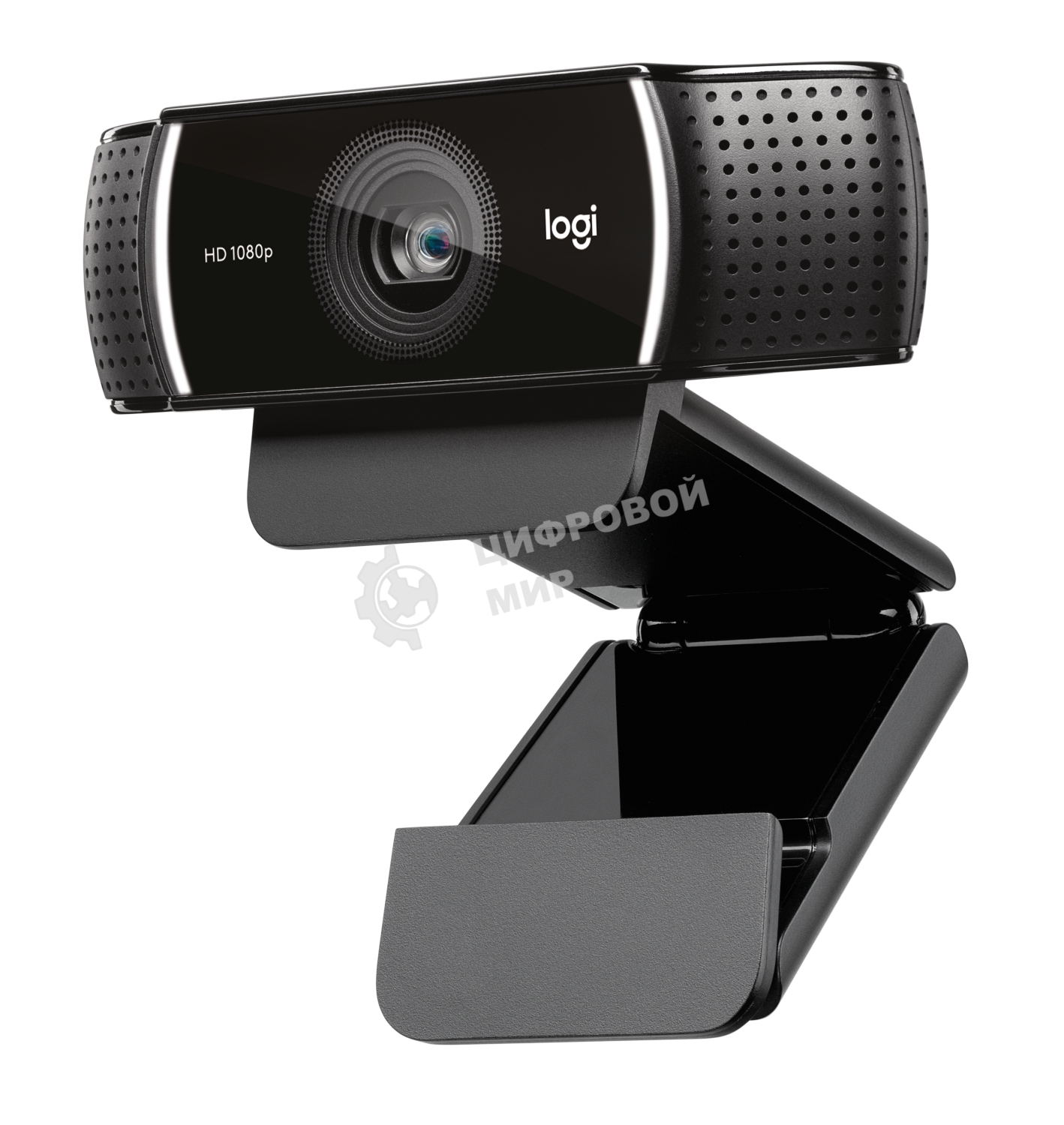Веб-камера Logitech C922 Pro Stream 1920x1080, 30 кадр/с, USB Type-A, микрофон (2 шт, шумоподавление), автоматическая фокусировка, автоосвещение, универсальное крепление