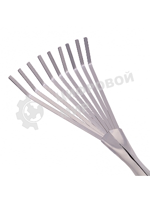 Грабли веерные 9-зубые Palisad, 130х420 мм, стальные, пластиковая рукоятка
