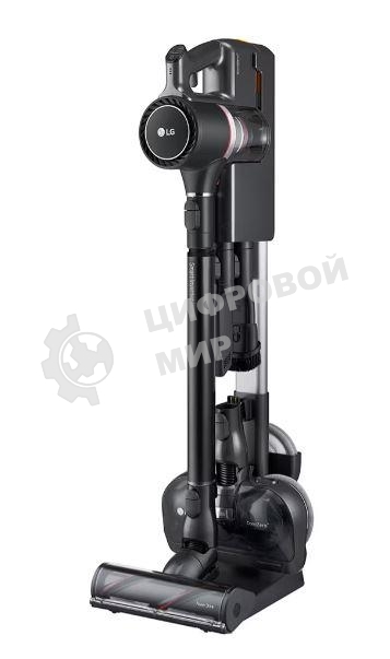 Пылесос вертикальный LG A9N-MASTERX черный, питание от аккумулятора, 160 Вт, уборка влажная/сухая, пылесборник 0.44 л, работа от АКБ max 50 мин
