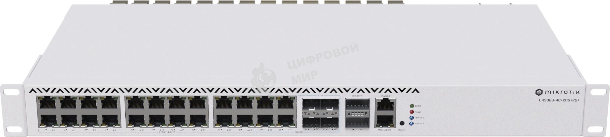 Коммутатор MikroTik CRS326-4C+20G+2Q+RM