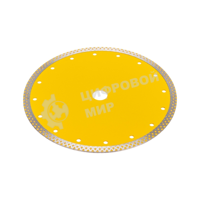 Диск алмазный отрезной сплошной Kranz 230х22,2 мм, сухой/мокрый рез