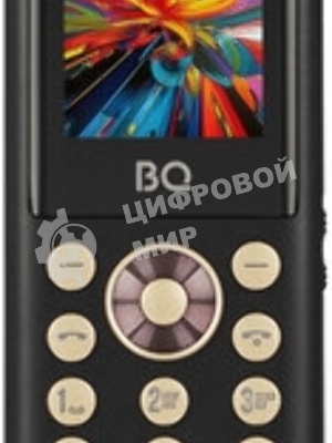 Мобильный телефон BQ 1858 Barrel черный/золотистый