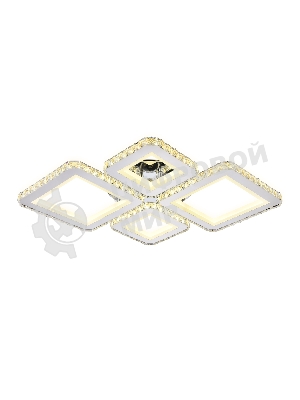 Потолочный светодиодный светильник Ambrella light FA1726/4 CH хром 3000K/4200K/6400K 108W 690*550*100 (ПДУ РАДИО 2.4G)