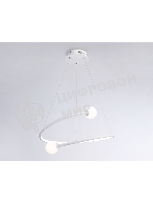 Светильник Ambrella light FL66291 WH белый 39W 3000K-6400K D500*1000 (ПДУ ИК)