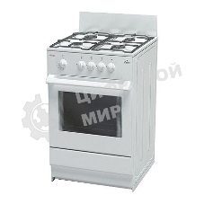 Плита газовая Darina S GM 441 001 W белый/черный, конфорок 4 шт, духовка 50 л, 50 см x 85 см x 51 см