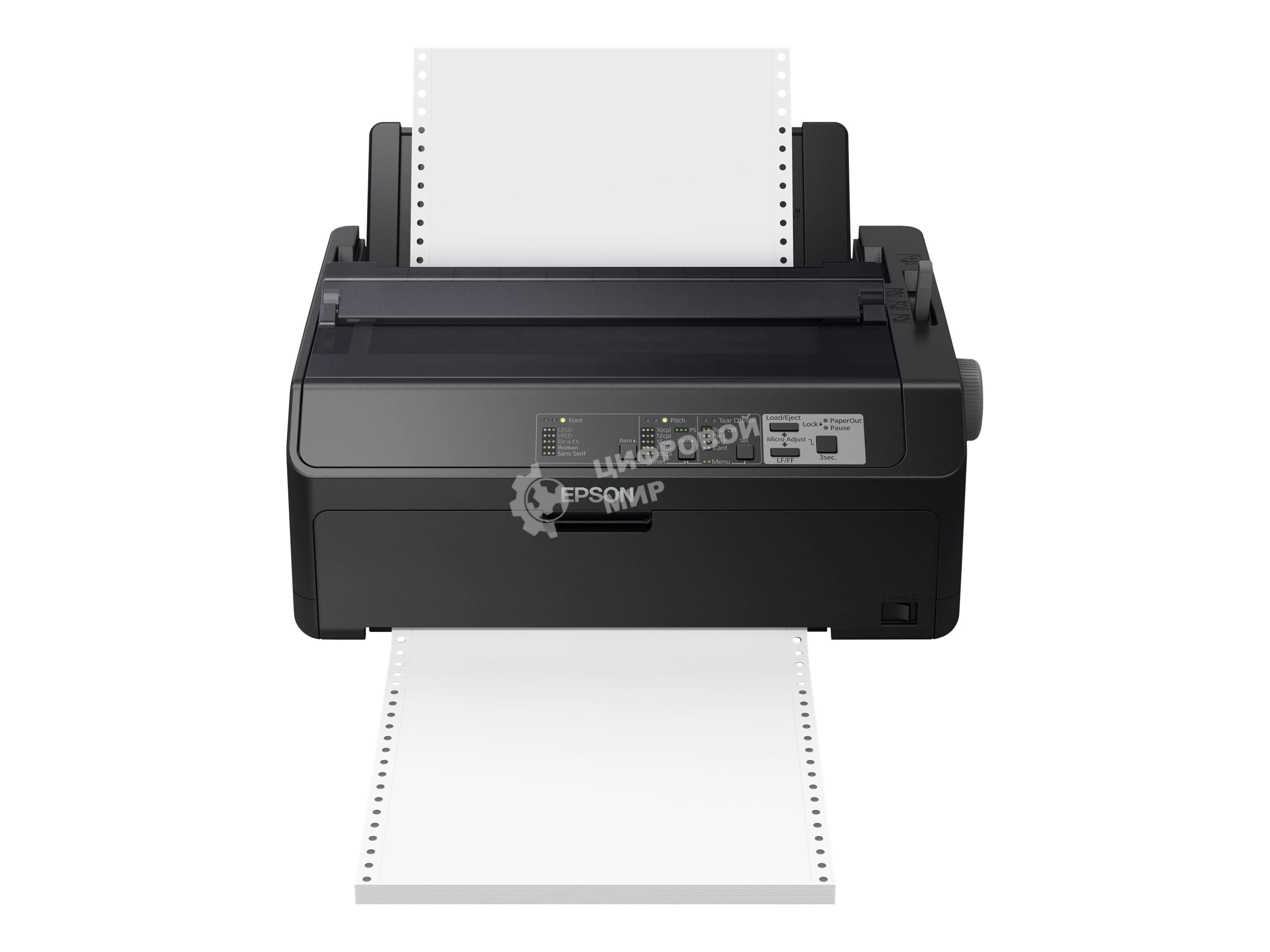 Принтер матричный Epson FX-890II (C11CF37401), A4, 9х2-игольный (80 колонок), высокоскоростной (735 cps), до 6 экземпляров одновременно (1 оригинал + 5 копий), ресурс ленты: 7,5 млн. символов, USB, LPT, для больших объемов печати