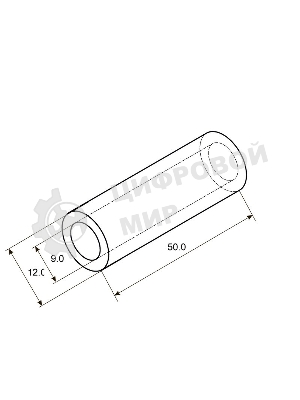 Гильза ГМЛ Rexant 35-10 (35 мм² - Ø 10 мм) ГОСТ 23469.3-79 (в упак. 5 шт.)