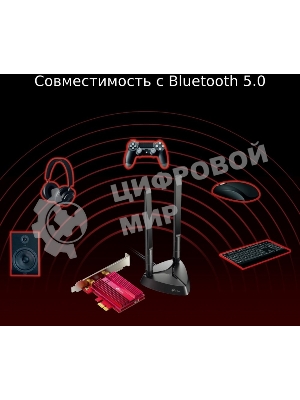 Адаптер TP-Link Wi-Fi 11AX 3000Mbps dual-band PCI-E adapter, two external Antennas