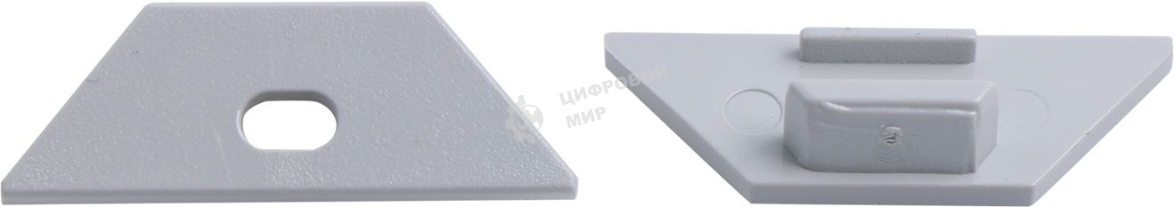 Заглушки для углового профиля светодиодной ленты Gauss (2 заглушки в пакете)