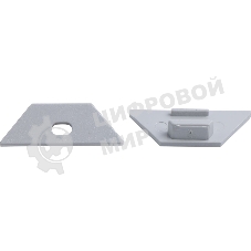 Заглушки для углового профиля светодиодной ленты Gauss (2 заглушки в пакете)