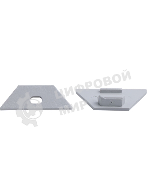 Заглушки для углового профиля светодиодной ленты Gauss (2 заглушки в пакете)