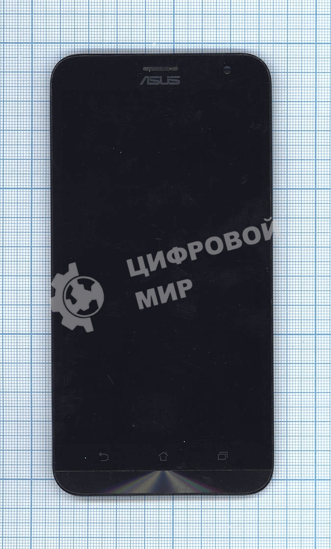 Дисплей для Asus ZenFone 2 Laser ZE550KL черный с рамкой