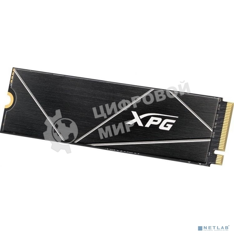 Накопитель SSD ADATA XPG BLADE S70, 1Tb, PCIe 4.0 x4, M.2 2280, NVMe, R/W 7400/5500, с радиатором