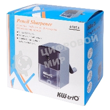 Точилка для карандашей механическая Kw-Trio 305Agr, 1 отверстие, 8мм пластик, серый