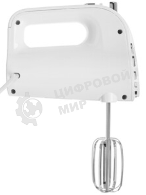 Миксер BQ MX423 White-Steel, Мощность 500 Вт, 5 скоростей, Режим Турбо