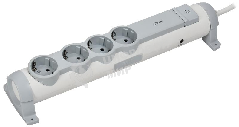 Фильтр сетевой СФ-04К 16А 3м 3х1,5мм2 белый COMFORT