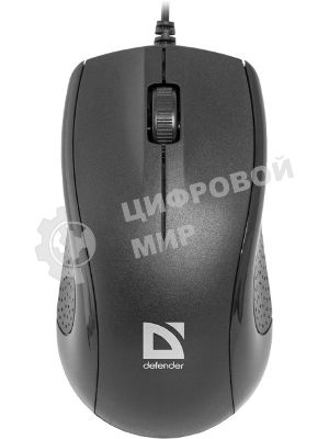 Мышь проводная Defender Optimum MB-160 черный, 1000 dpi, USB, кнопки - 3