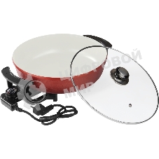 Электросковорода Sakura SA-7709R 1500Вт 30-8см круг керам