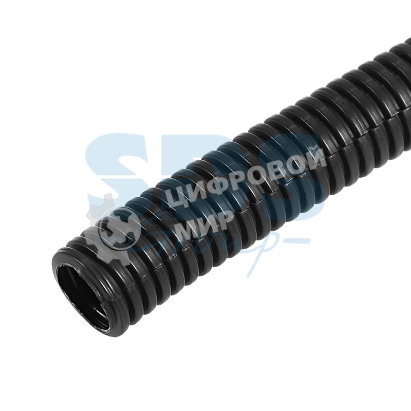 Труба автомобильная гофрированная ПП, Ø11,5 мм, разрезная, бухта 50 м/уп.