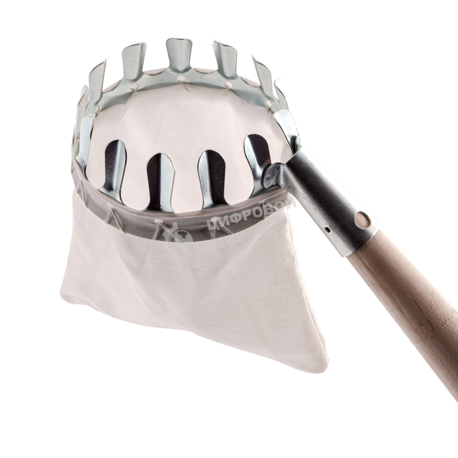 Плодосъемник Palisad с х/б корзиной, внутренний диаметр 110 мм