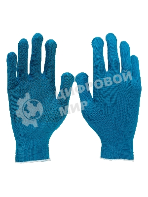 Перчатки в наборе Palisad 5 пар, цвета в ассортименте, ПВХ точка, L