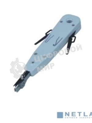 Инструмент ITK для заделки витой пары, тип Krone с крючками серый