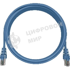 Патч-корд NTSS NTSS-PC-UTP-RJ45-5e-0.15-LSZH-BU NTSS-PC-UTP-RJ45-5E-0.15-LSZH UTP RJ-45 вил.-вилка RJ-45 кат.5E 0.15м синий LSZH (уп.:1шт) 26AWG