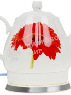 Электрочайник Centek CT-0062 белый, 2.0 л, 2000 Вт, скрытый нагревательный элемент