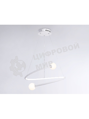 Светильник Ambrella light FL66291 WH белый 39W 3000K-6400K D500*1000 (ПДУ ИК)