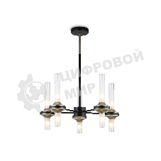 Люстра Ambrella light LH55351/10 BK/CGD/CL черный/золото/прозрачный G9/10 max 30W D550*690