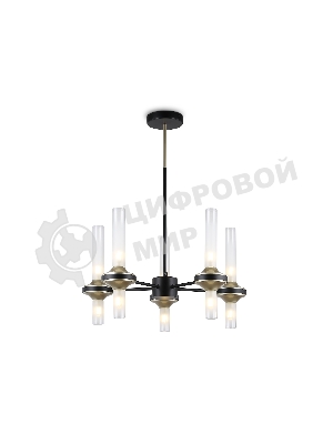 Люстра Ambrella light LH55351/10 BK/CGD/CL черный/золото/прозрачный G9/10 max 30W D550*690