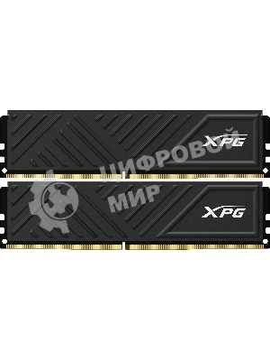 Модуль памяти ADATA 16GB DDR4 3200 UDIMM XPG GAMMIX D35 Gaming Memory AX4U32008G16A-DTBKD35 1.35V, Heat Shield, Kit (2x8GB), Black, RTL,