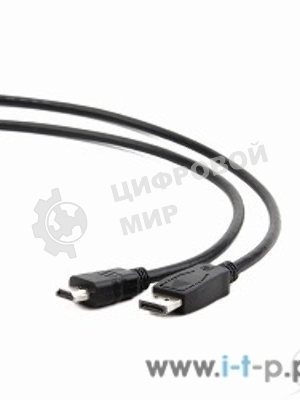 Кабель DisplayPort-HDMI Gembird/Cablexpert 1м, 20M/19M, черный, экран, пакет