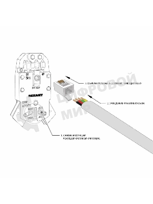 Телефонный разъем PROconnect RJ-14 (6P4C)
