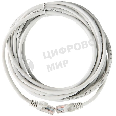 Коммутационный шнур (патч-корд), cat.5e UTP, LSZH, 10м, серый ITK