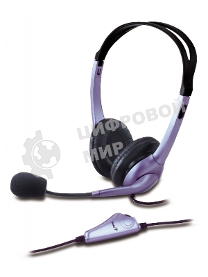 Гарнитура Genius HS-04S Two jack фиолетовый, проводная, 3.5 мм