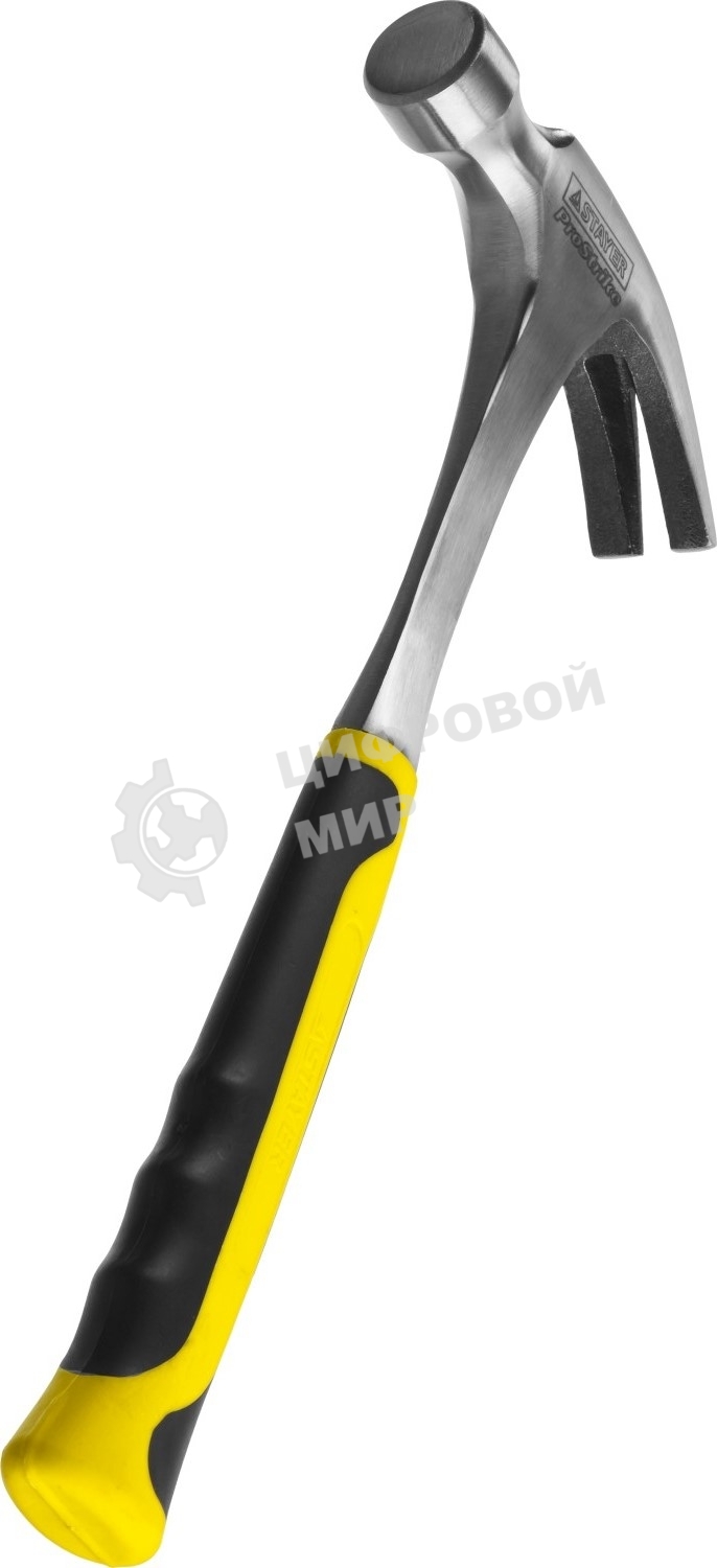 Молоток-гвоздодер STAYER STRIKE 2025-560 560 г цельнометаллический столярный