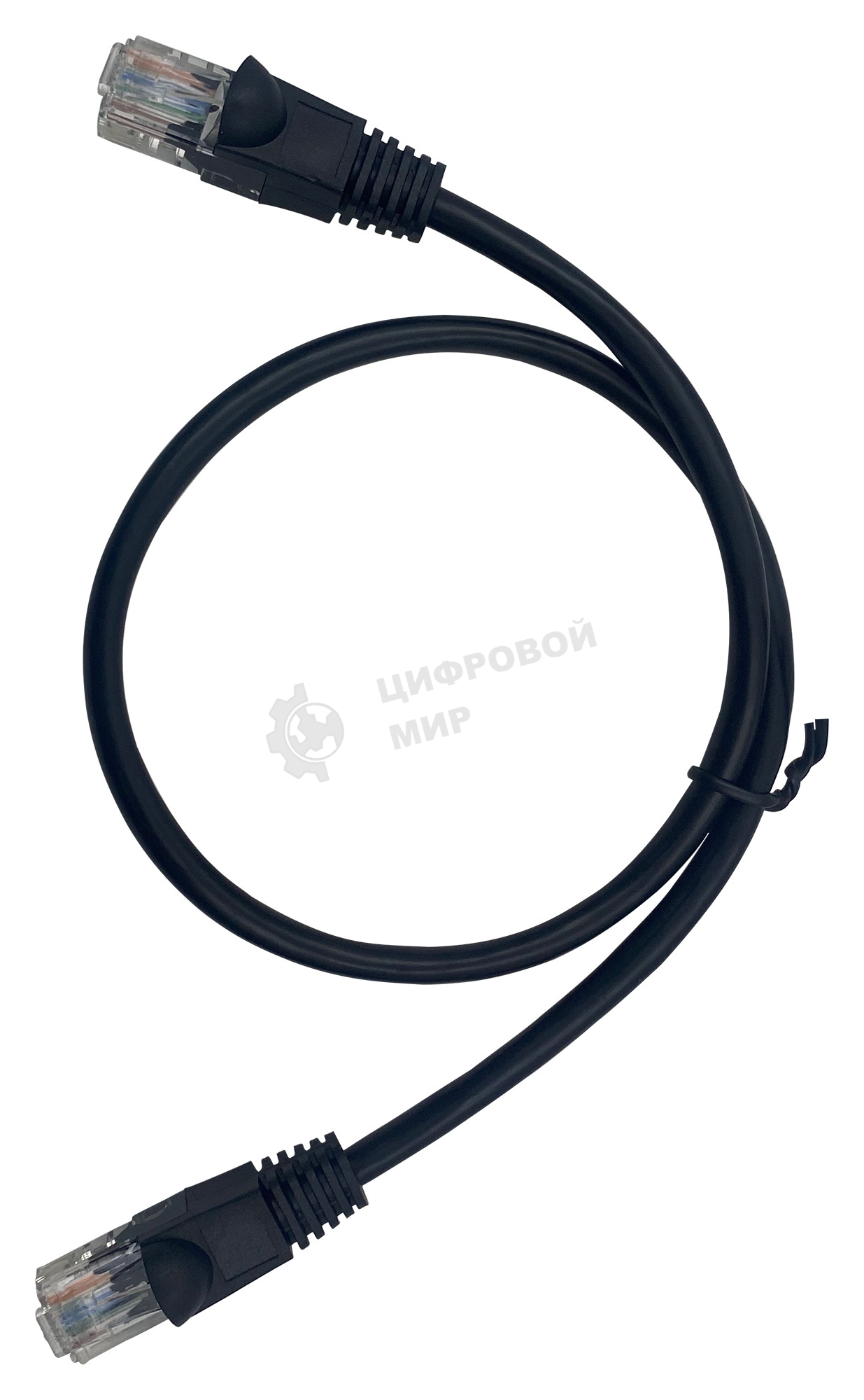 Патч-корд Buro UTP 4 пары cat.5e CCA molded 0.5м черный RJ-45 (m)-RJ-45 (m)