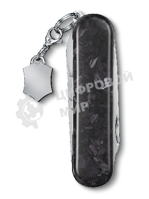 Нож перочинный Victorinox Classic Brilliant Carbon (0.6221.90) 58мм 5 функций черный/серебристый подар.коробка