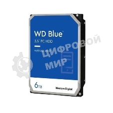 Жесткий диск Western Digital SATA 6Tb 6Gb/S 256MB BLUE WD60EZAX WDC