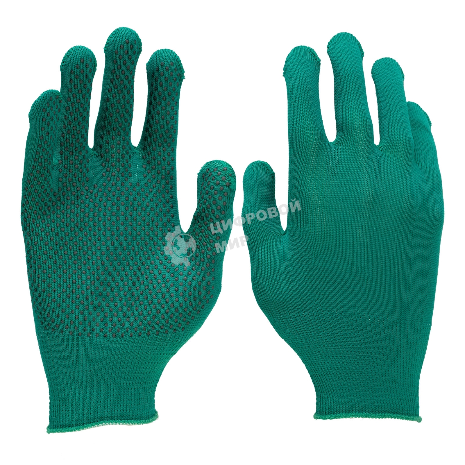 Перчатки в наборе Palisad 5 пар, цвета в ассортименте, ПВХ точка, L