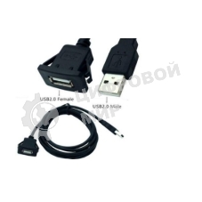Кабель с разъемами USB 2.0 мама для монтажа -папа 1 м