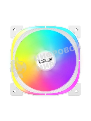 Вентилятор для корпуса PCCooler EF120 ARGb белый, 120 мм, 1500 об/мин, 25.7 дБ, 4 pin