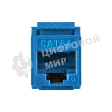 Модуль-вставка Keystone Jack RJ-45 ExeGate KJ-8P8C-U-C6A-180-Dual (Кат.6A, неэкранированная, 180 градусов, IDC Krone/110)