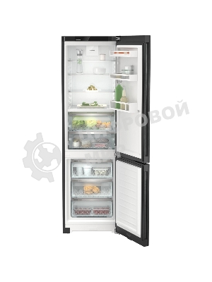 Холодильник Liebherr CBNbdc 573i-22 001 черный двухкамерный 255/94л морозилка снизу, No Frost