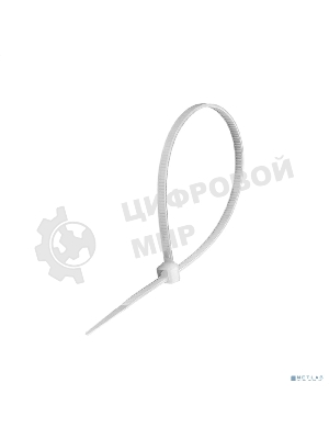 Стяжка (хомут) нейлоновая ExeGate EX293135RUS CV66-400x7.5W (нейлон 6.6, 400x7.5 мм, неоткрывающаяся, halogen free, -40°C - +85°C, белая, 100 шт)