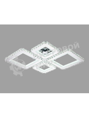 Потолочный светодиодный светильник Ambrella light FA1726/4 CH хром 3000K/4200K/6400K 108W 690*550*100 (ПДУ РАДИО 2.4G)
