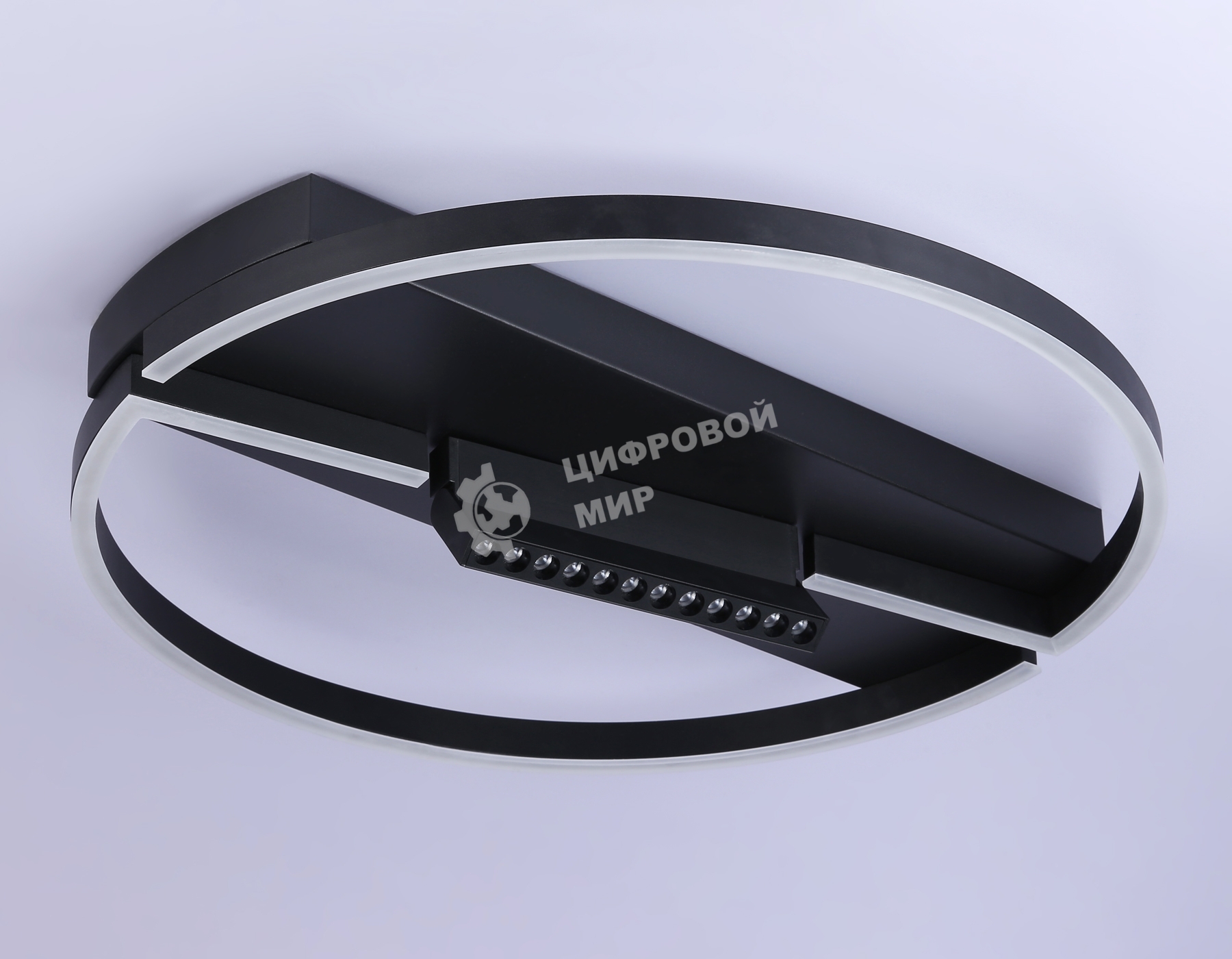 Светильник Ambrella light FL51460/1+1 BK черный  72W 3000K-6400K+4200K D600*110 (ПДУ РАДИО 2.4G)
